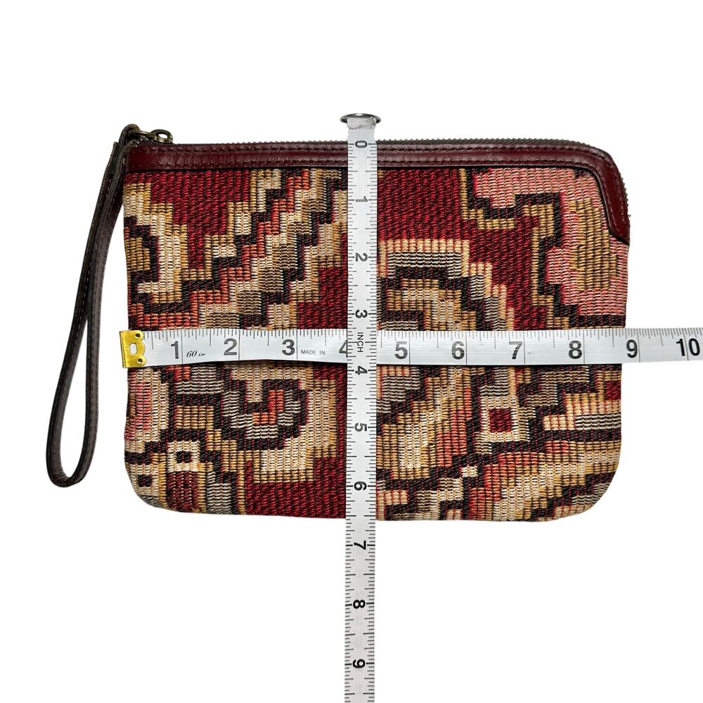 Patricia Nash | Women | Cassini Red Leather Trim Peruvian Tapestry Wristlet - Picture 3 of 9